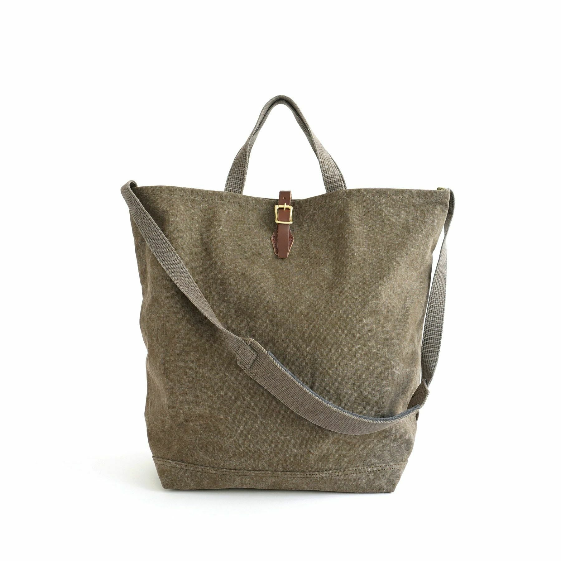 9 CANVAS 2WAY GROCERY TOTE 2ウェイグロサリートート | evergreen