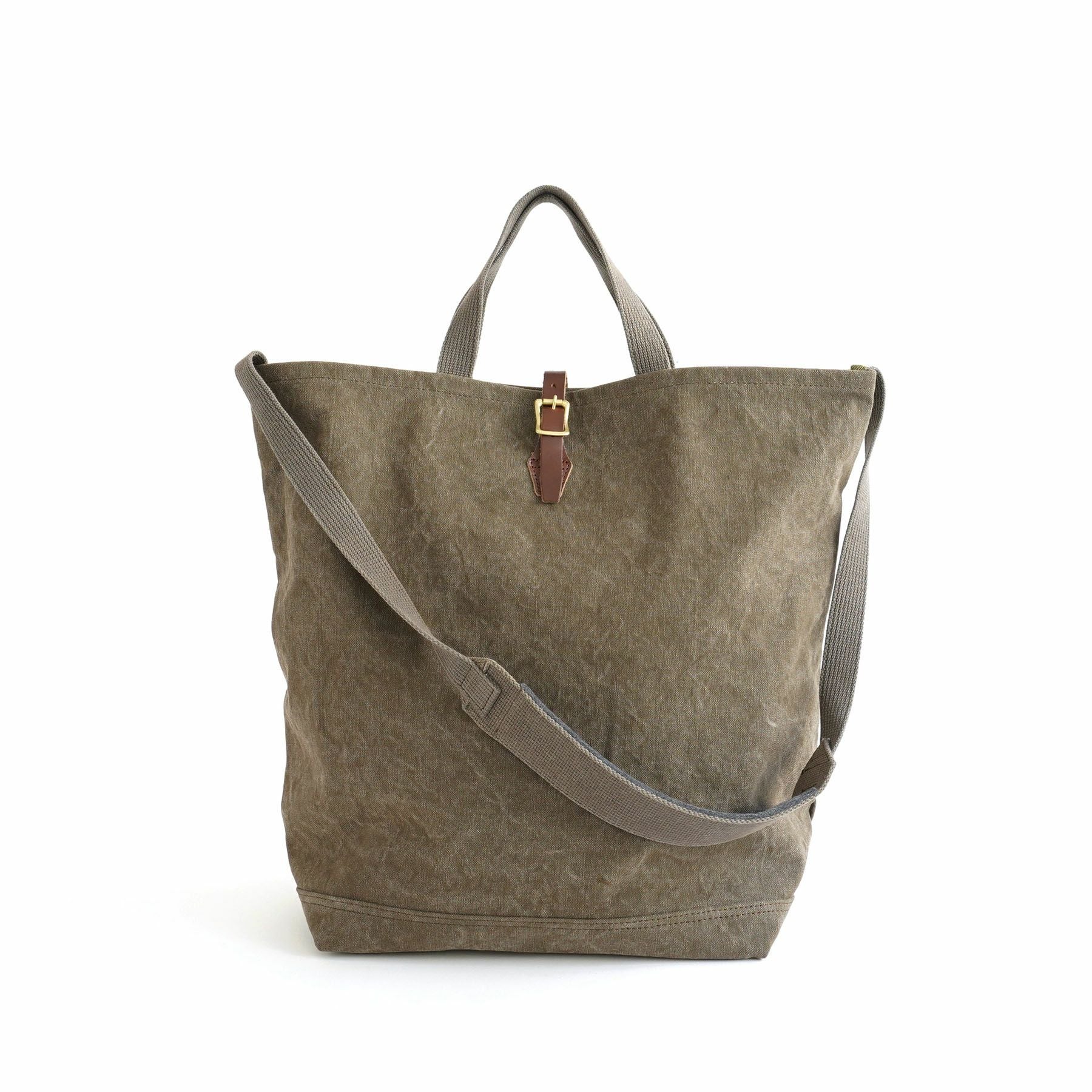 9 CANVAS 2WAY GROCERY TOTE 2ウェイグロサリートート | evergreen