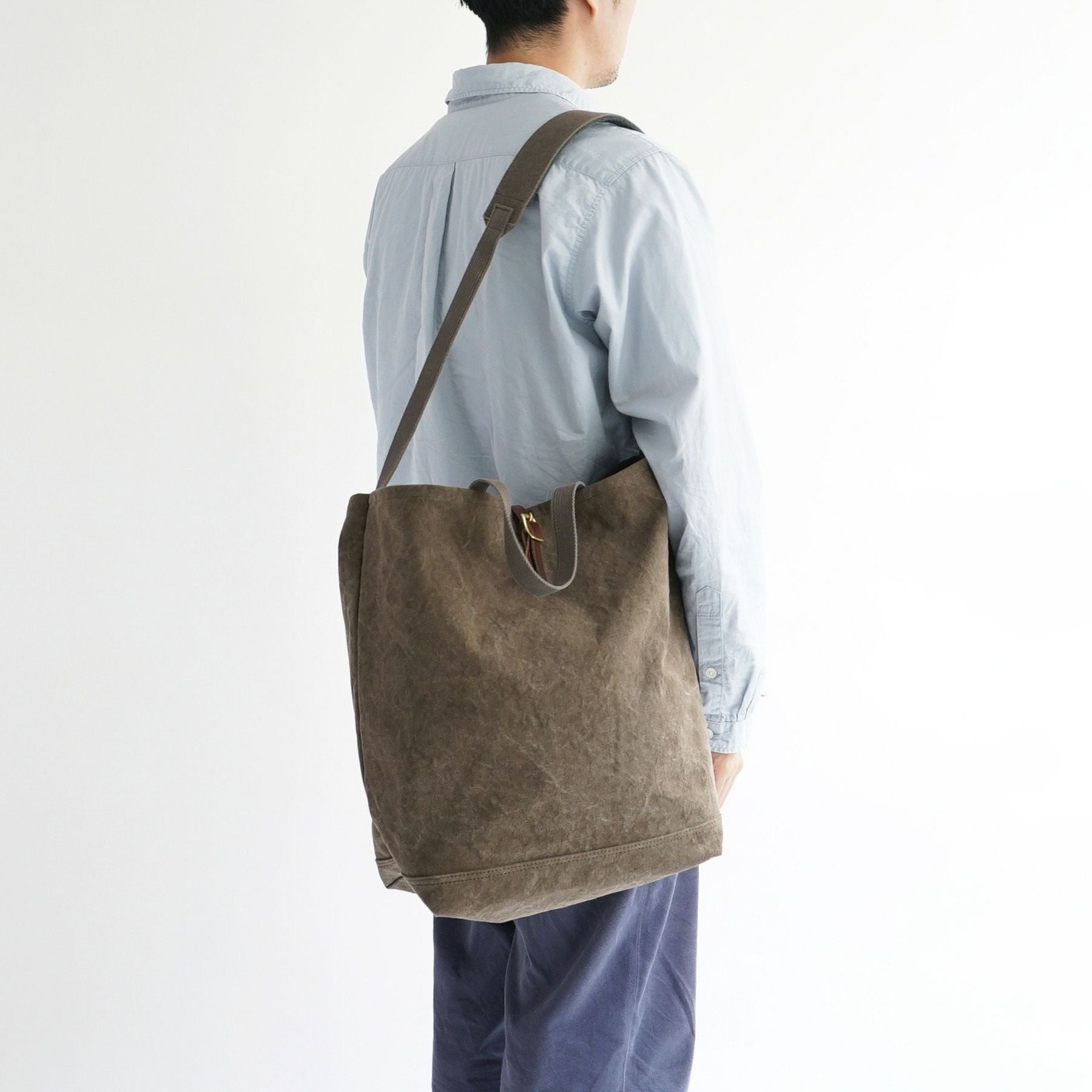 9 CANVAS 2WAY GROCERY TOTE 2ウェイグロサリートート | evergreen