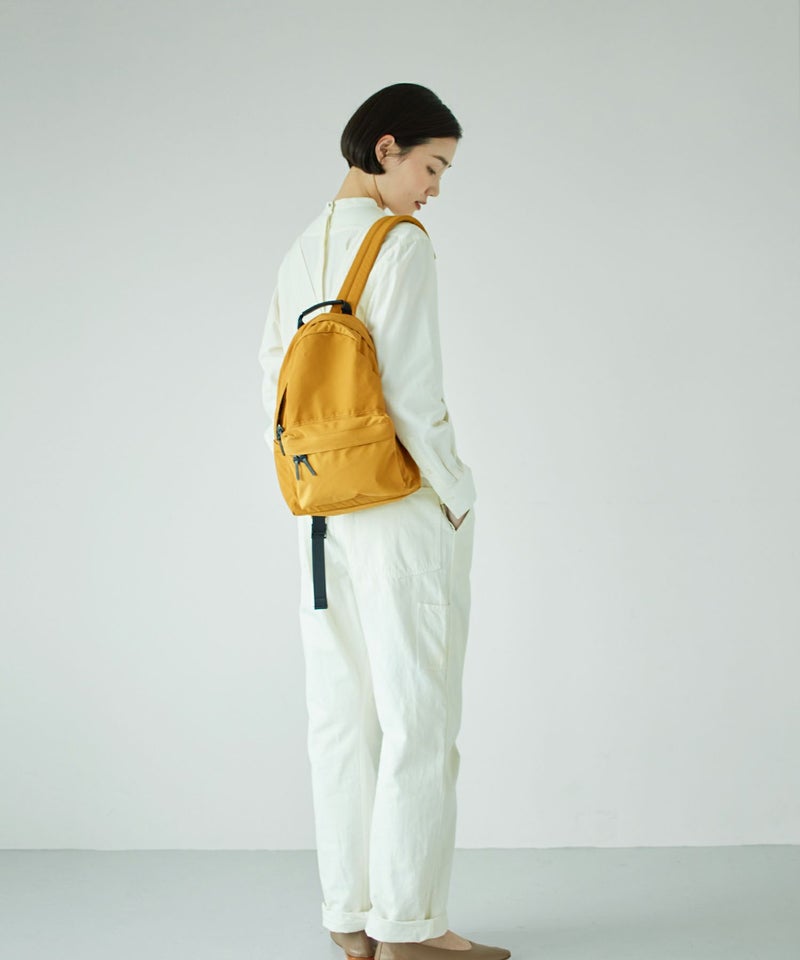 ECODAY 26SS 手編みミニバッグ 斜め掛けリュック クリームイエロー 