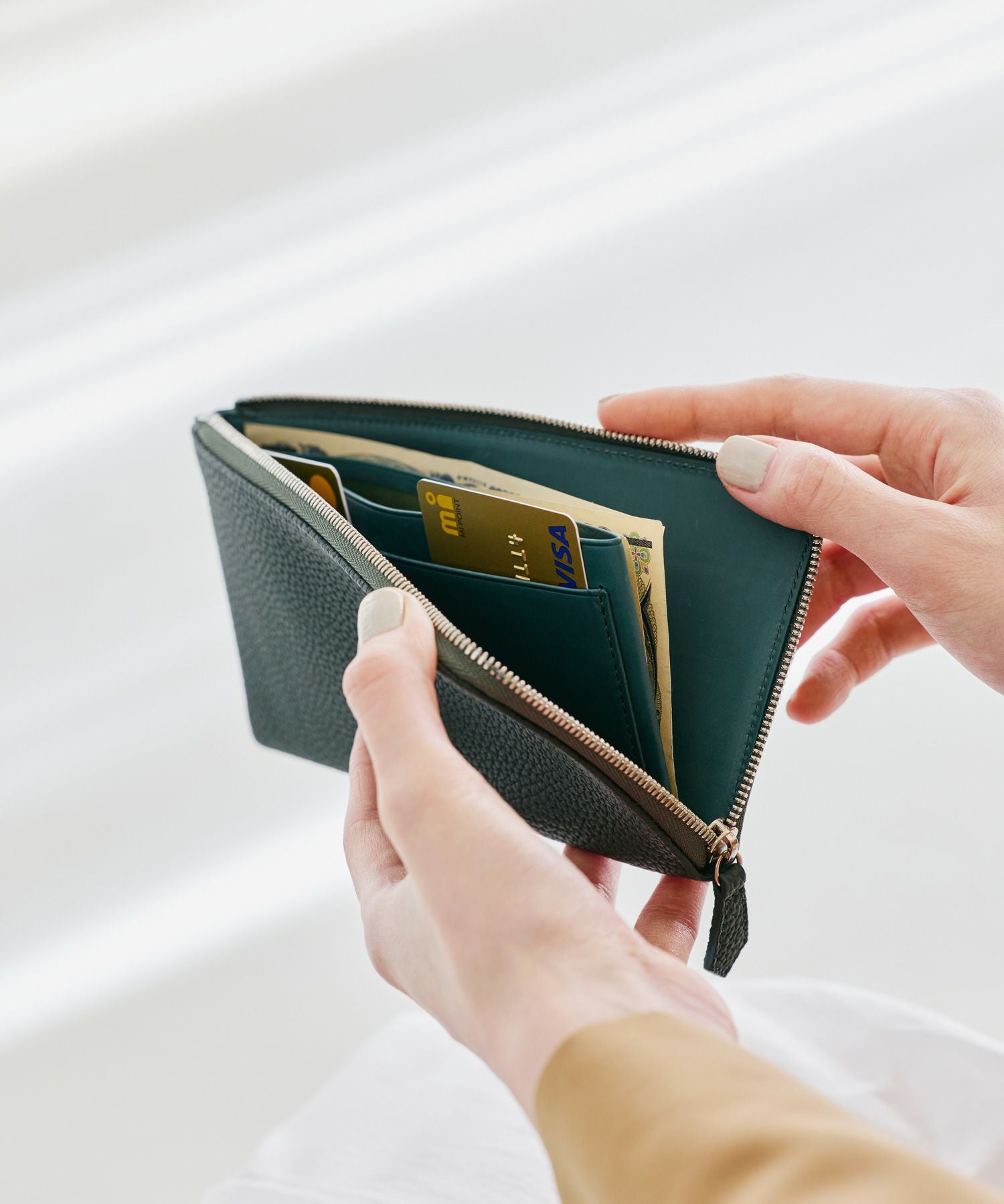 GRACE L ZIP LONG WALLET Lジップロングウォレット | evergreen works