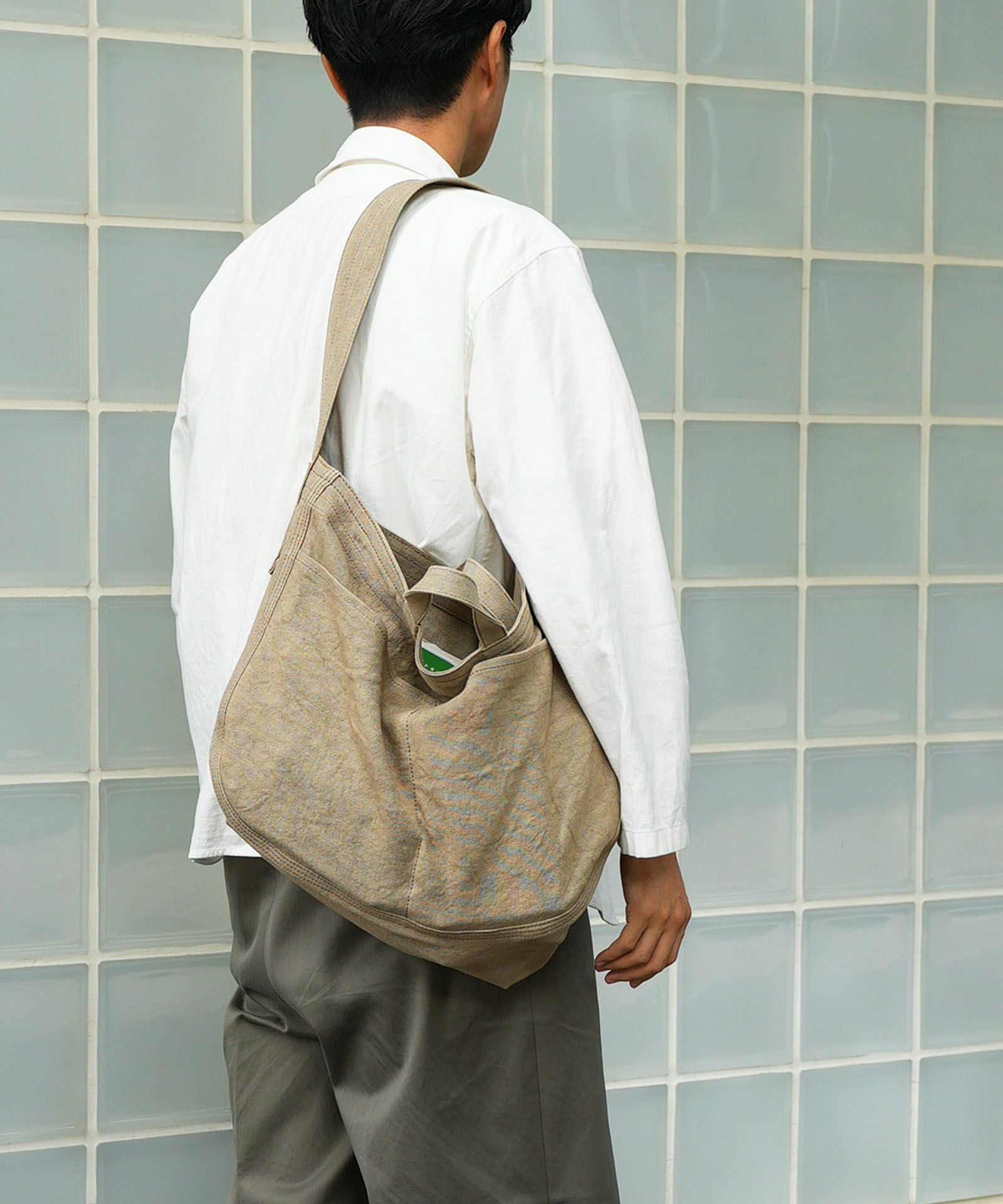 LINEN CANVAS NEWSPAPER BAG ニュースペーパーバッグ | evergreen