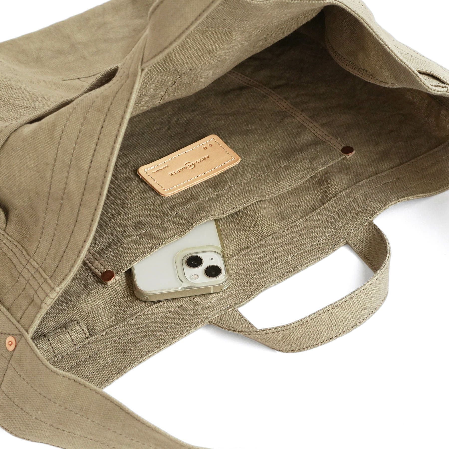 LINEN CANVAS NEWSPAPER BAG ニュースペーパーバッグ | evergreen