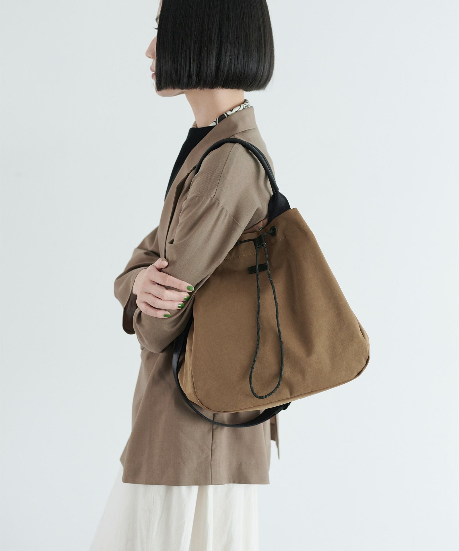 MIL CLOTH 2WAY DRAW STRING TOTE 2ウェイドローストリングトート