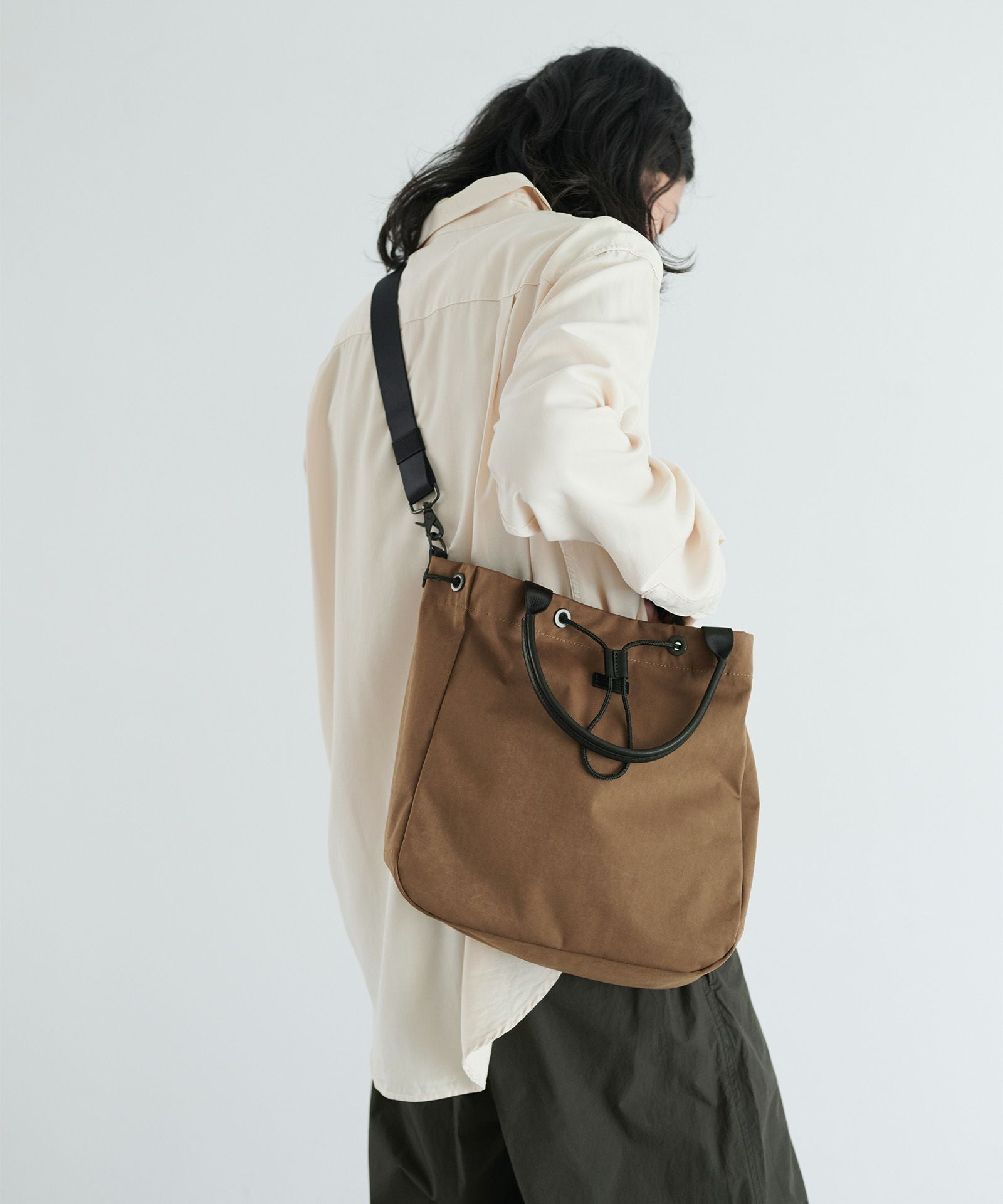 MIL CLOTH 2WAY DRAW STRING TOTE 2ウェイドローストリングトート