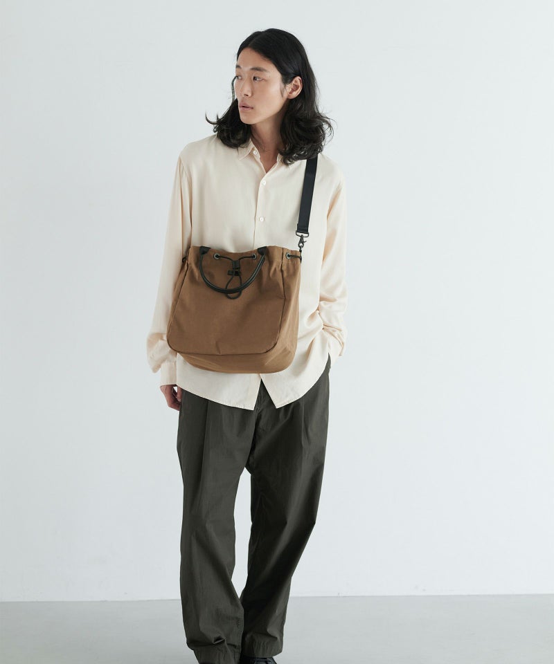 MIL CLOTH 2WAY DRAW STRING TOTE 2ウェイドローストリングトート 