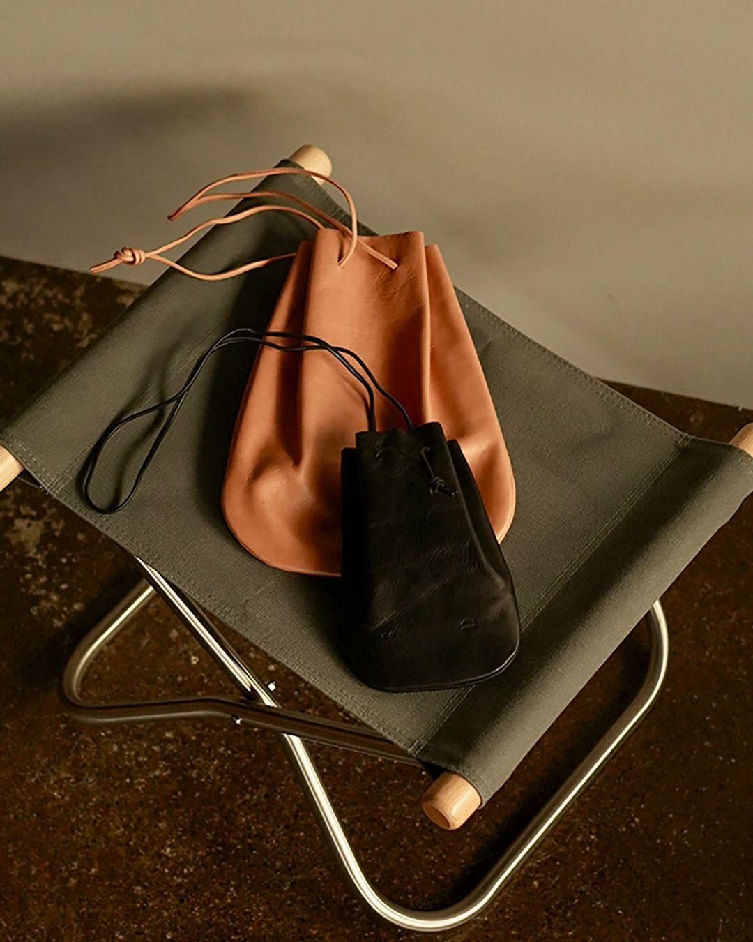 アーツアンドクラフツ べジタブルホースレザー ドロップシェイプポーチS HORSE LEATHER DROP SHAPE POUCH S ドロップシェイプポーチS