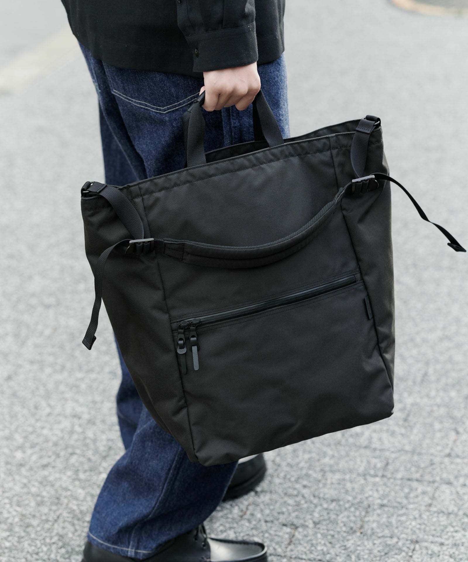 MATTE STAND UP 2WAY TOTE スタンドアップ2ウェイトート | evergreen MATTE STAND UP 2WAY TOTE スタンドアップ2ウェイトート | evergreen