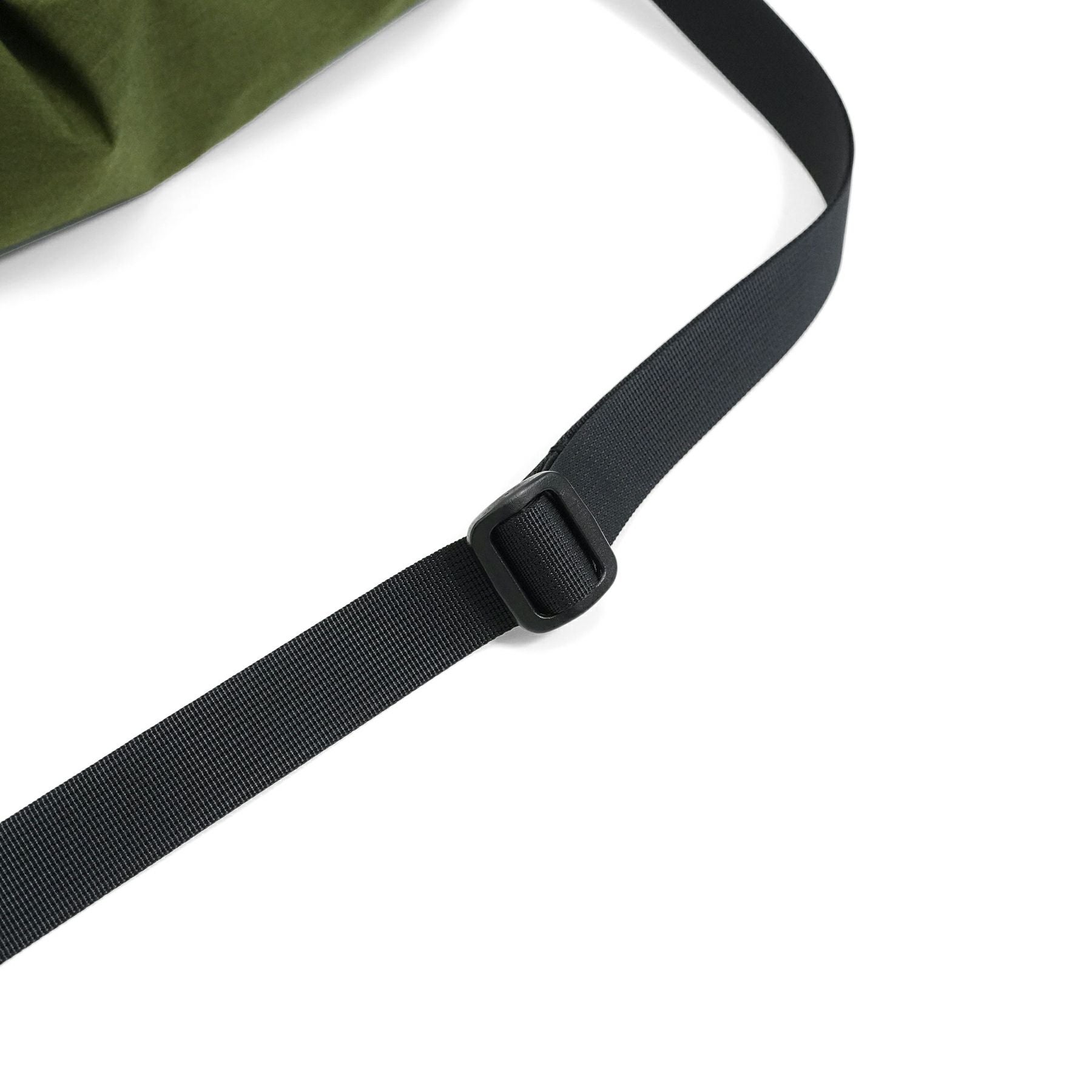 新品 タグ付き MHL. シャドウ ストライプ　日本製 STD FOR MHL. DRAW STRING SHOULDER ドローストリングショルダー
